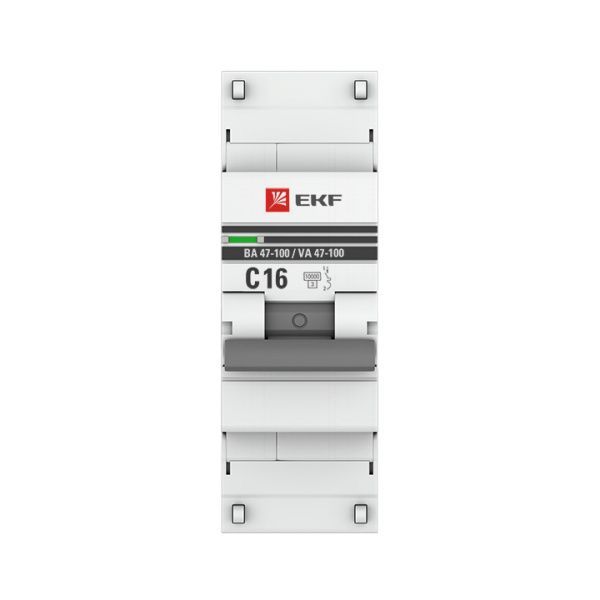Автоматический выключатель 1P  16А (C) 10kA ВА 47-100 EKF PROxima - Фото 2