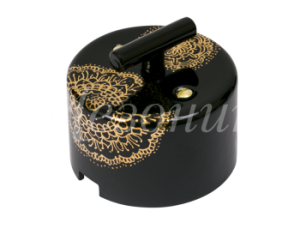 Выключатель ретро фарфоровый поворотный на два положения, CILINDRO, коллекция "ИМПЕРАТОРСКАЯ" , цвет GE90404-05E