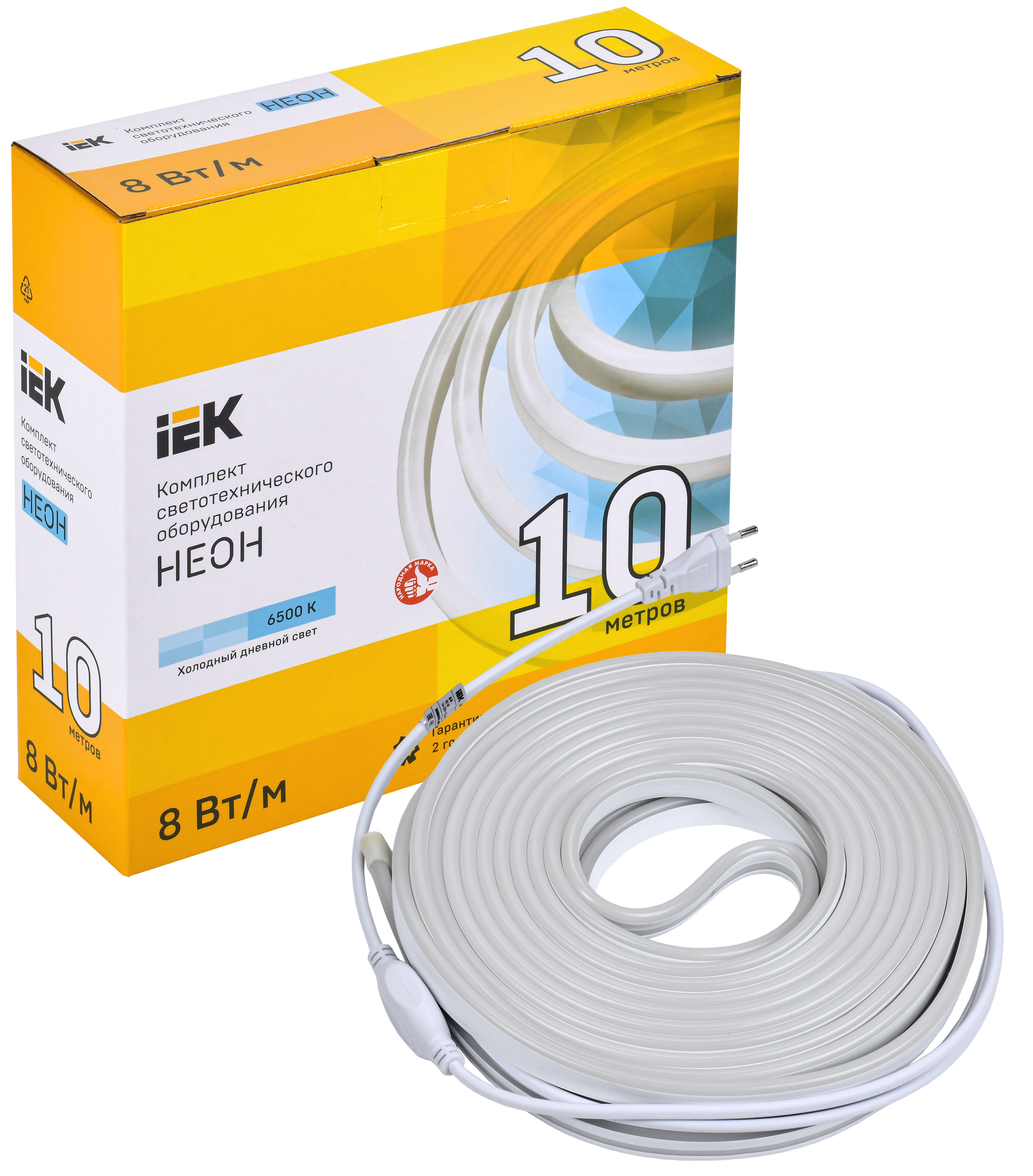 Комплект светодиодной подсветки "Неон" (лента LED 10м LSR5-2835W120-8-IP65-220В + драйвер) IEK - Фото 2