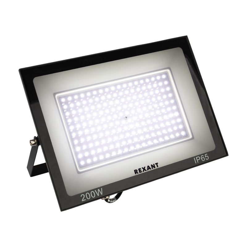 Прожектор светодиодный СДО 200Вт 16000Лм 6500К холодный свет, черный корпус REXANT - Фото 5