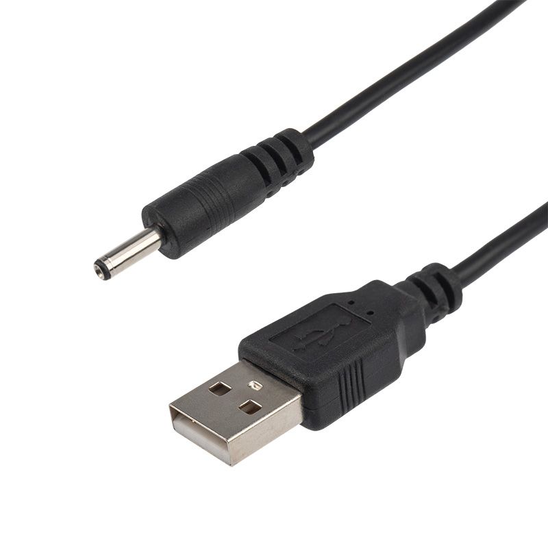 Кабель USB штекер - DC разъем питание 1,4х3,4 мм, спираль 1,5 метра REXANT - Фото 4