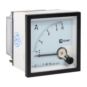AMA-721 аналоговый на панель (72х72) квадратный вырез 10А прямое подкл. EKF ama-721-10