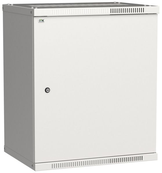 ITK Шкаф настенный LINEA WE 15U 600х450мм дверь металл серый