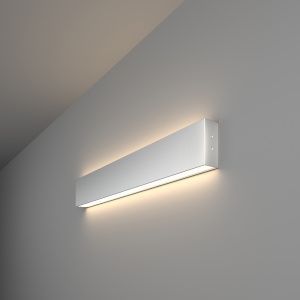 Светильник светодиодный линейный накладной двусторонний 53см 20Вт 4200К матовое серебро 101-100-40-5 a041475