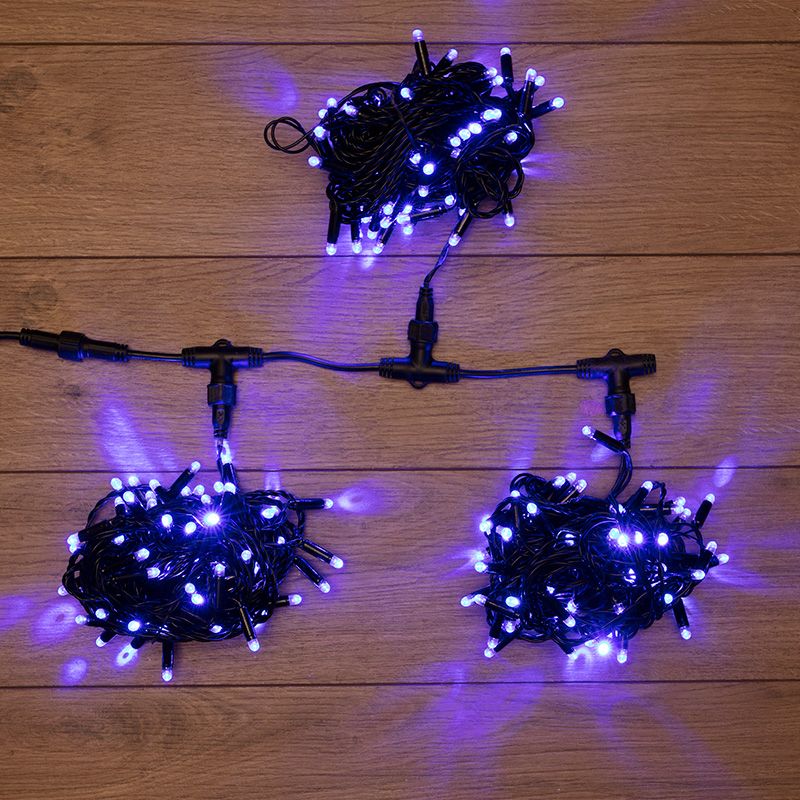 Гирлянда LED ClipLight 24V, 3 нити по 10 метров, цвет диодов Синий для функционального освещения