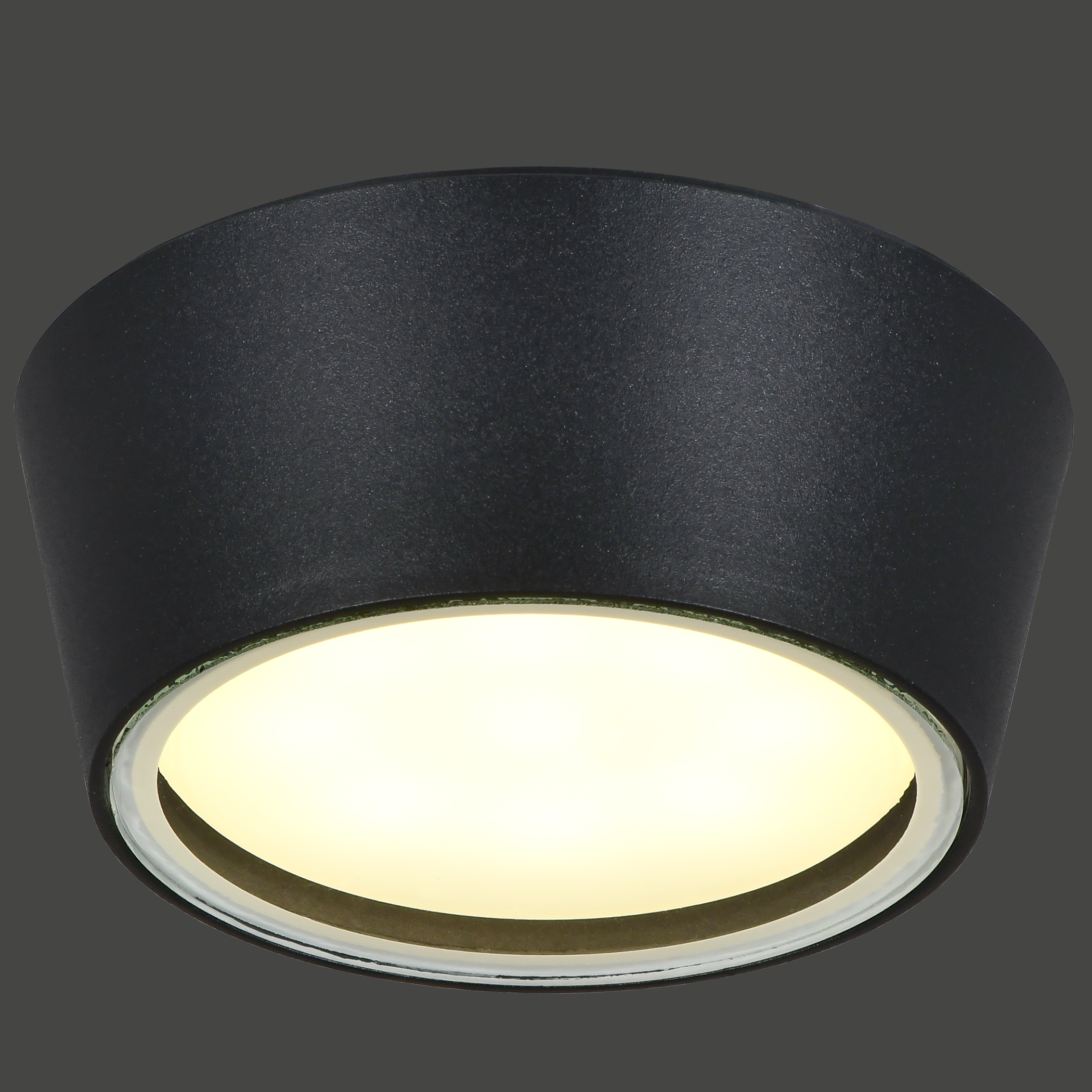 LIGHTING Светильник уличный 5104 потолочный под лампу GX53 IP65 черный IEK - Фото 3