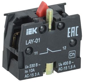 Контактный блок 1р для серии LAY5 IEK BDK11