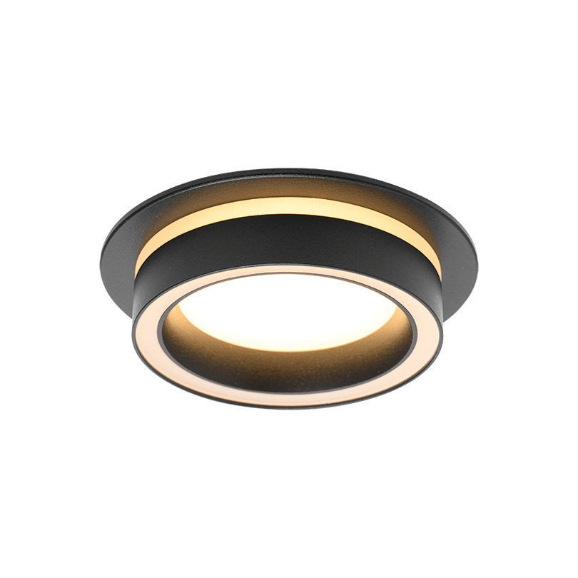 Встраиваемый cветильник WOLTA WDL-GX53/06BL-R IP20 под лампу GX53 круглый Чёрный LUCE D105x35 1/50 - Фото 3