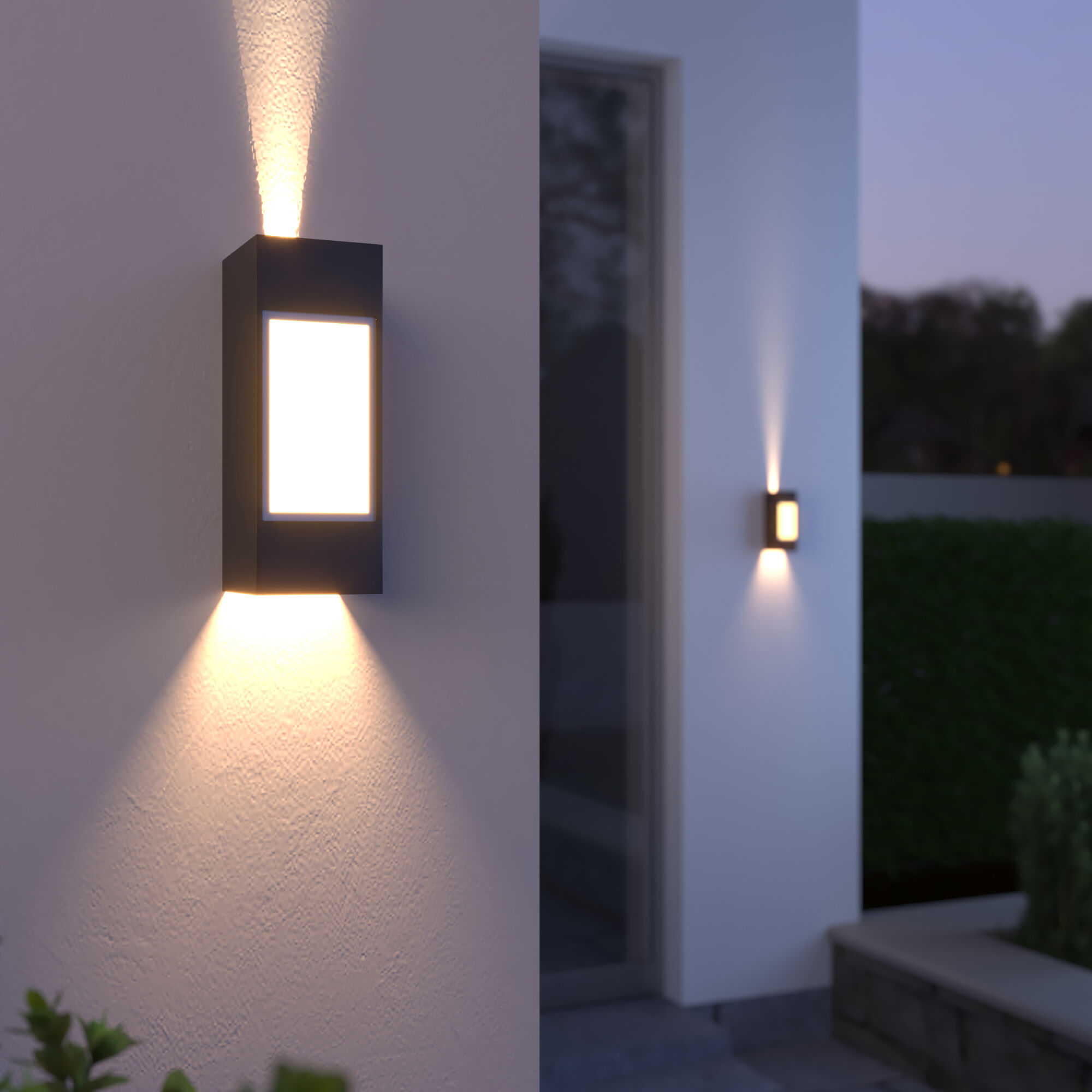 Светильник светодиодный уличный настенный 1638 TECHNO LED IP54 1638 TECHNO LED черный Elektrostandar - Фото 2