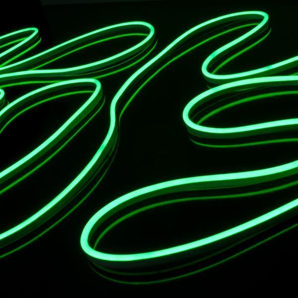 Гибкий неон светодиодный 220V 9,6W 120Led 2835 IP67, односторонний зеленый, 50 м Elektrostandard - Фото 3