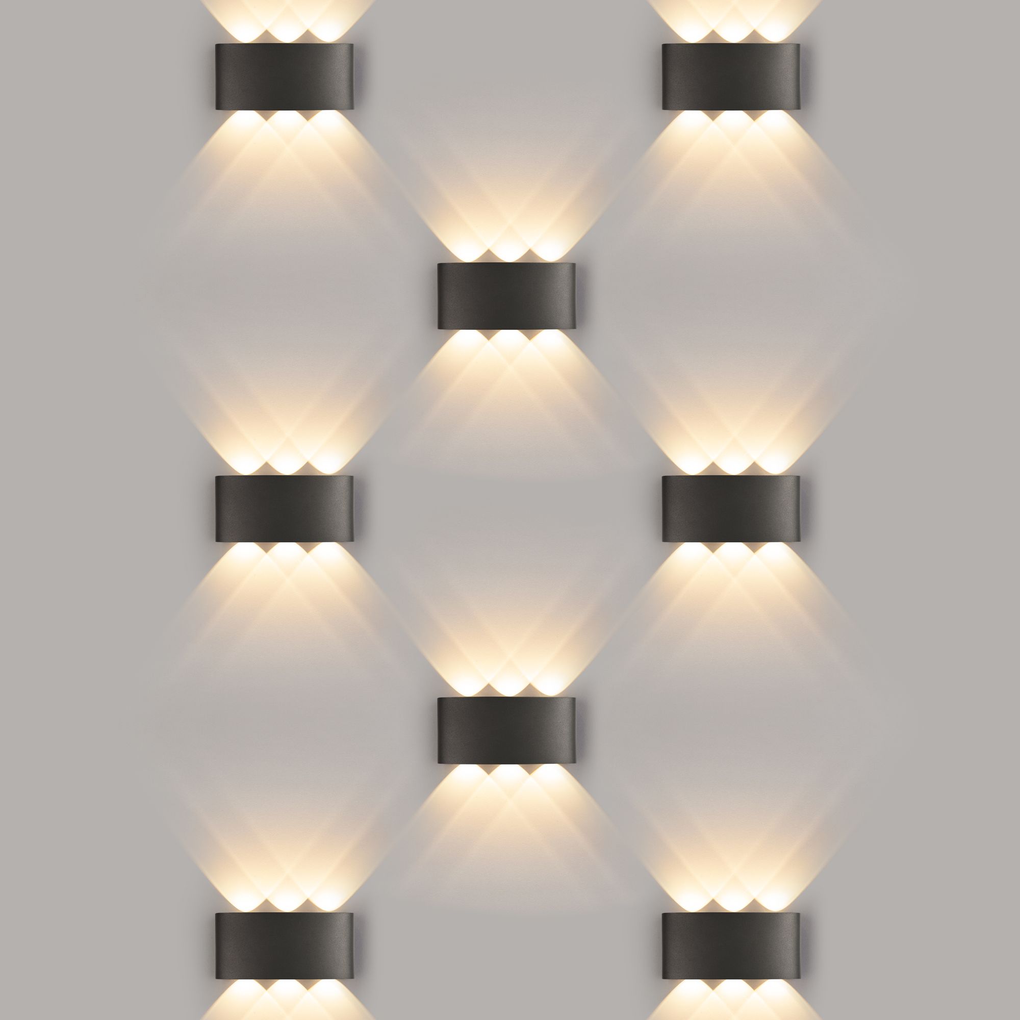 Светильник светодиодный уличный настенный 1551 TECHNO LED TWINKY TRIO черный 1551 TECHNO LED черный  - Фото 3