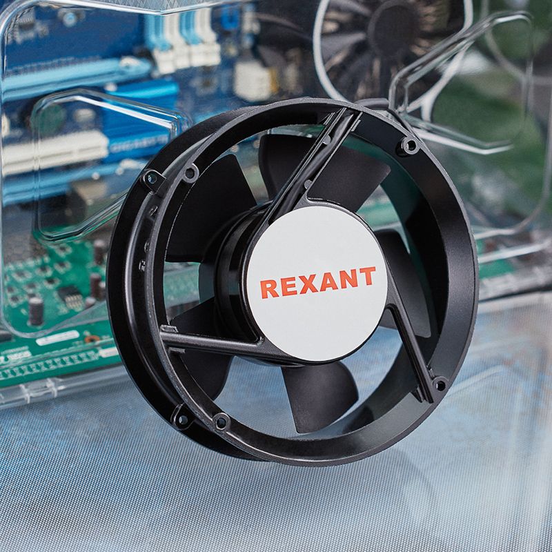 Вентилятор RQA 172x163x51HBL, AC 220В REXANT - Фото 2