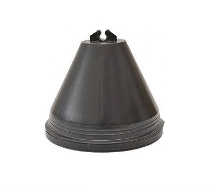 Держатель кровельный пластиковый без бетона с крышкой Н-110 (склеенный)