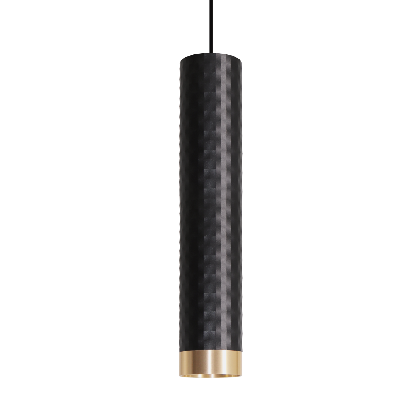 Подвесной светильник WOLTA WSL-GU10/P10BG IP20 под лампу GU10 Чёрный/золото CELLA D55x280 1/20 - Фото 6