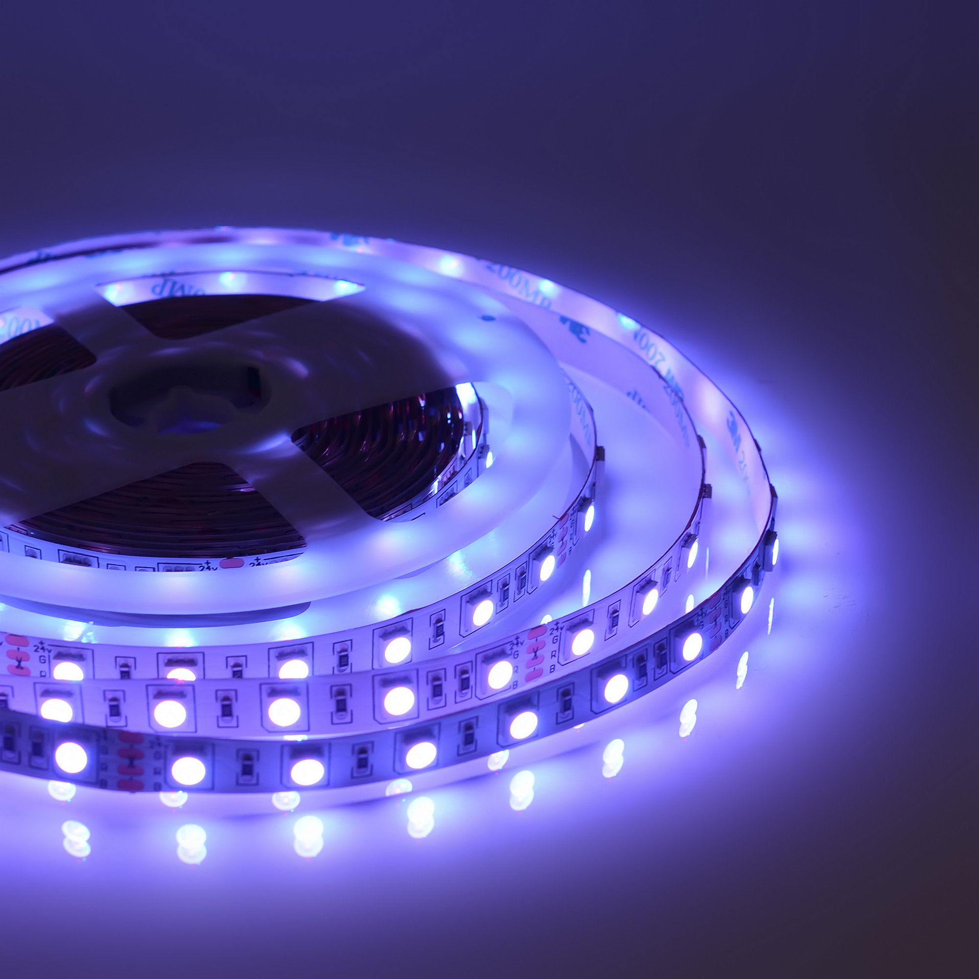 Лента светодиодная smd5050 60д/м 24В IP20 5м RGB Apeyron - Фото 12
