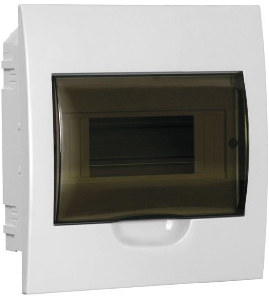 Корпус пластиковый ЩРВ-П-8 черная прозрачная дверь IP41 GENERICA