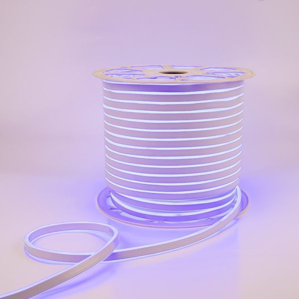 Гибкий неон LED SMD 8х16 мм, двухсторонний, синий, 120 LED/м, бухта 100 м - Фото 7