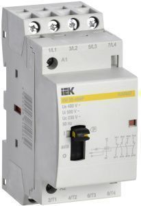 Контактор модульный с ручным управлением КМ20-40МР AC KARAT IEK MKK12-20-40