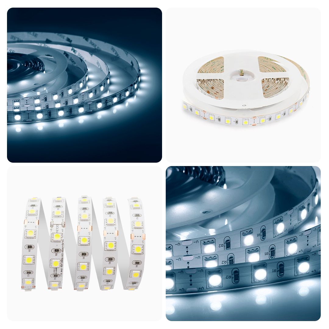 Лента светодиодная СТ smd5050 60д/м 12В 6500К IP20 5м Apeyron - Фото 8