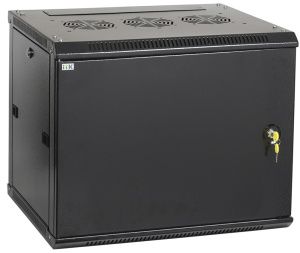 ITK Шкаф настенный LINEA W 6U 600х450мм дверь металл RAL 9005 - Фото 2