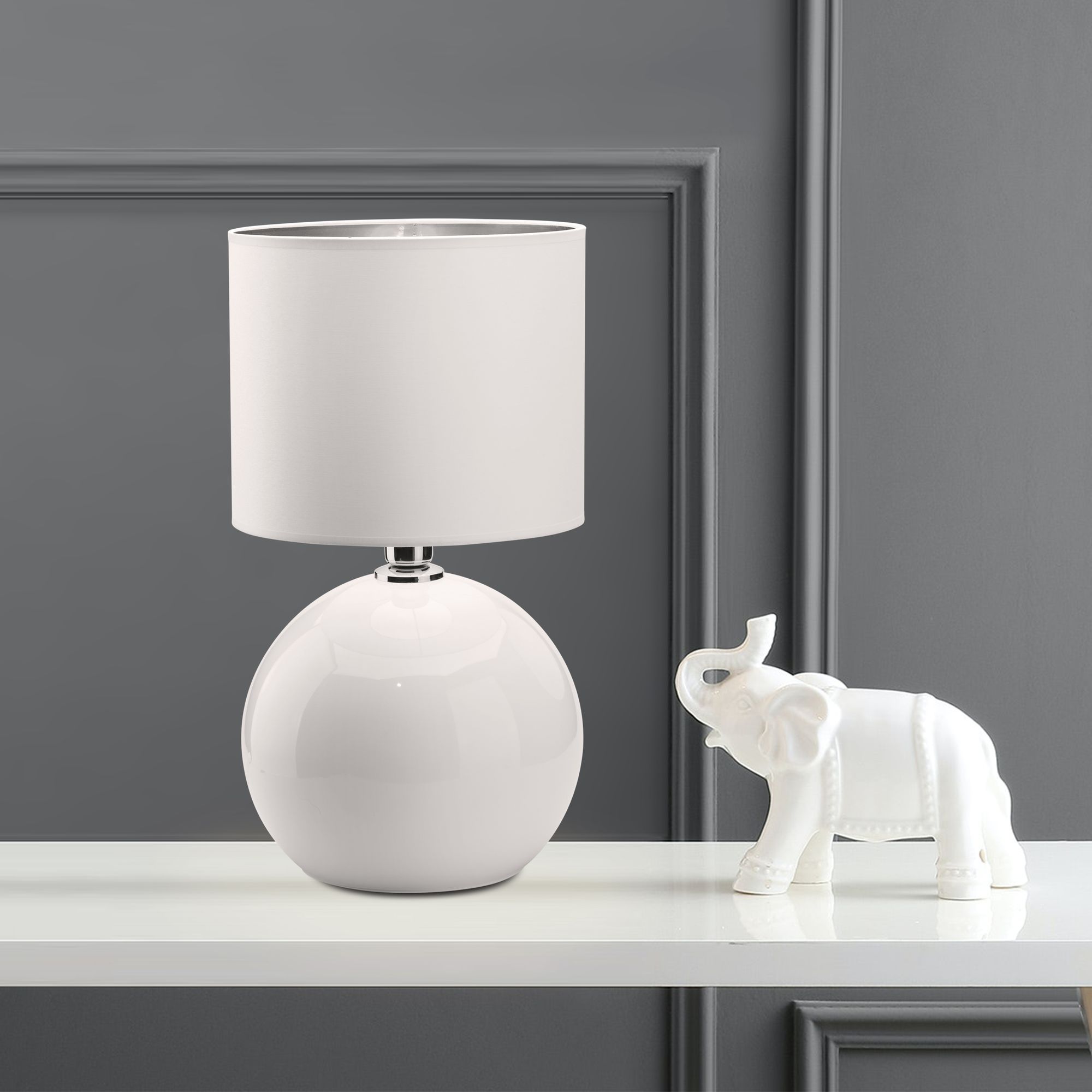 Настольная лампа с абажуром 5066 Palla белый Eurosvet - Фото 2