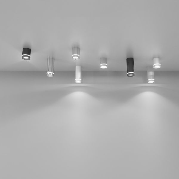 Светильник светодиодный накладной акцентный DLR022 12W 4200K белый матовый Elektrostandard - Фото 3