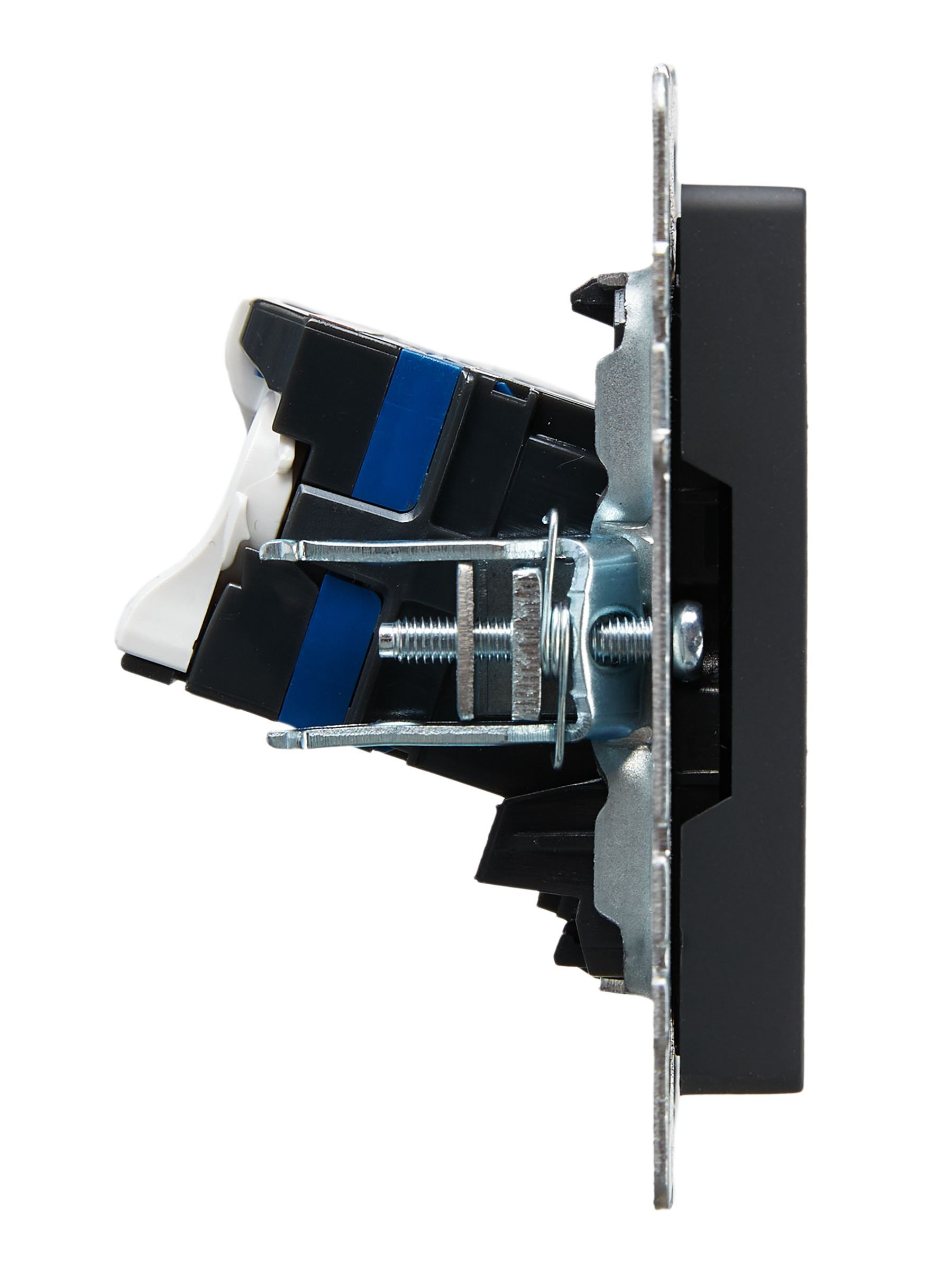 BRITE Розетка компьютерная двойная RJ45 кат.6 РК11-2-БрГ графит IEK - Фото 6