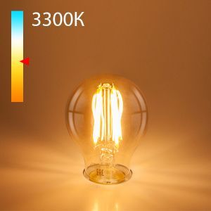 Лампа светодиодная филаментная А60 12W 3300K E27 (тонированная) BLE2710 Elektrostandard