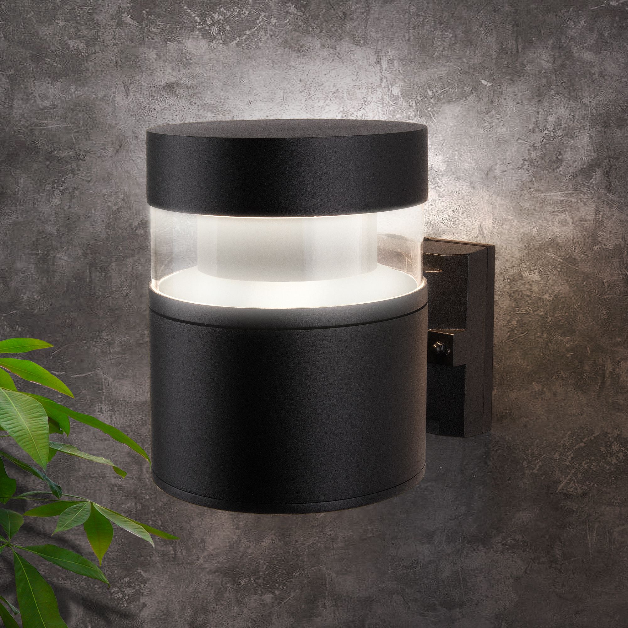 Уличный настенный светодиодный светильник IP65 1530 TECHNO LED черный - Фото 2