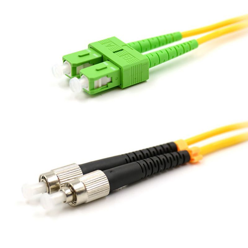 Патч-корд оптический переходной (SM), 9/125 (OS2), SC/APC-FC/UPC, (Duplex), PVC, 5м REXANT 50-2857-1