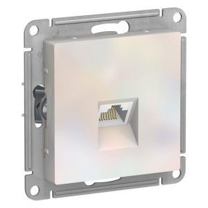Розетка компьютерная AtlasDesign RJ45 кат.5E механизм жемчуж. SE ATN000483 ATN000483