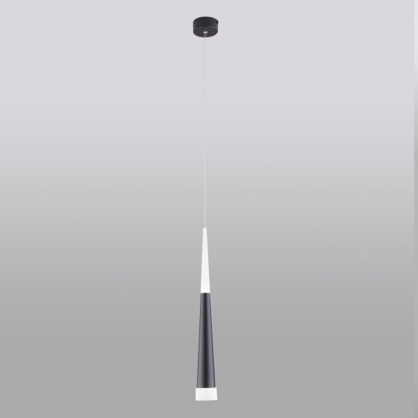 Светильник светодиодный подвесной DLR038 7+1W 4200K черный матовый Elektrostandard