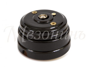 Розетка ретро TV (SAT) оконечная (в комплекте с подъемной рамкой D70x45), цвет - черный, коллекция " GE70321-05