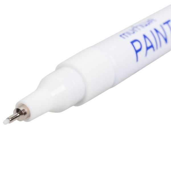 Маркер-краска Extra Fine Paint Marker 1мм, нитрооснова, белый MunHwa - Фото 5