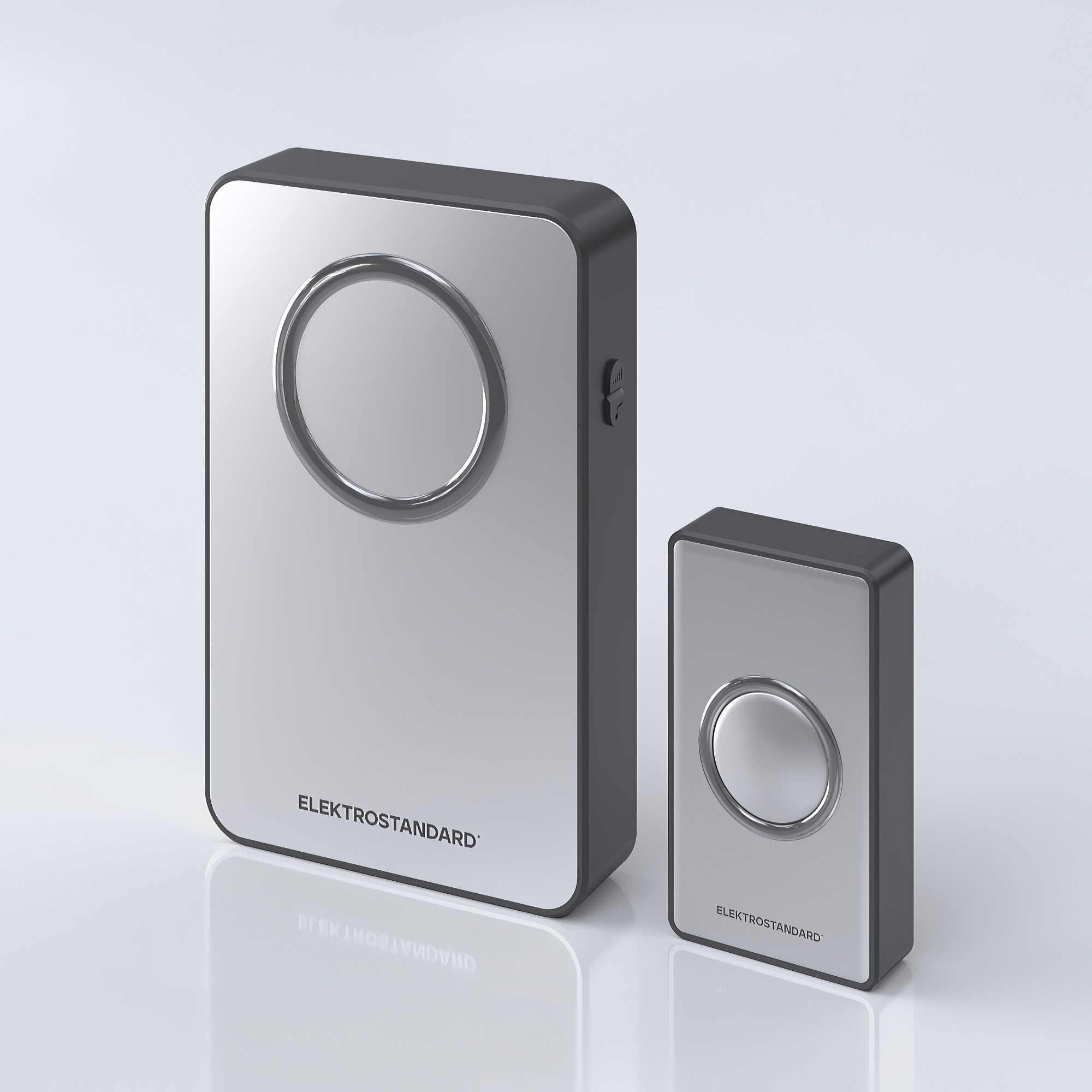Звонок беспроводной 38M IP20 DBQ27M WL Серебро/Чёрный Elektrostandard a055697