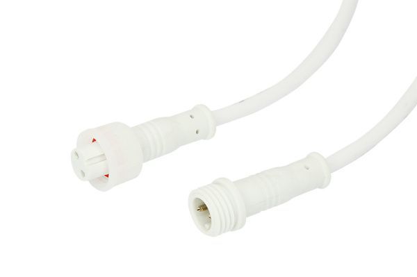 Соединительный кабель (2pin) герметичный (IP67) 2х0.35 мм² белый REXANT - Фото 7