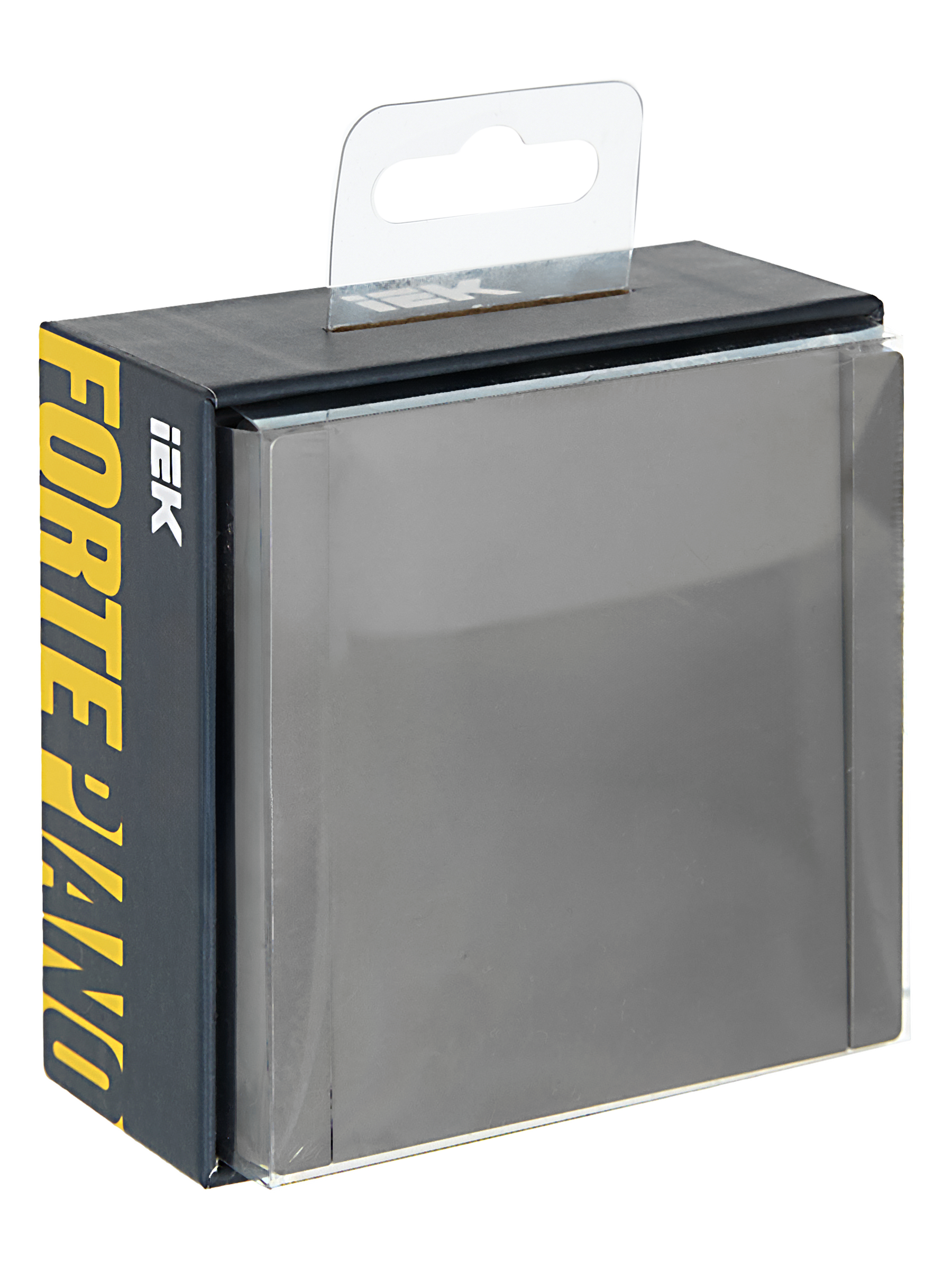 FORTE&PIANO Выключатель 1-клавишный проходной 10А FP503 сталь IEK - Фото 2