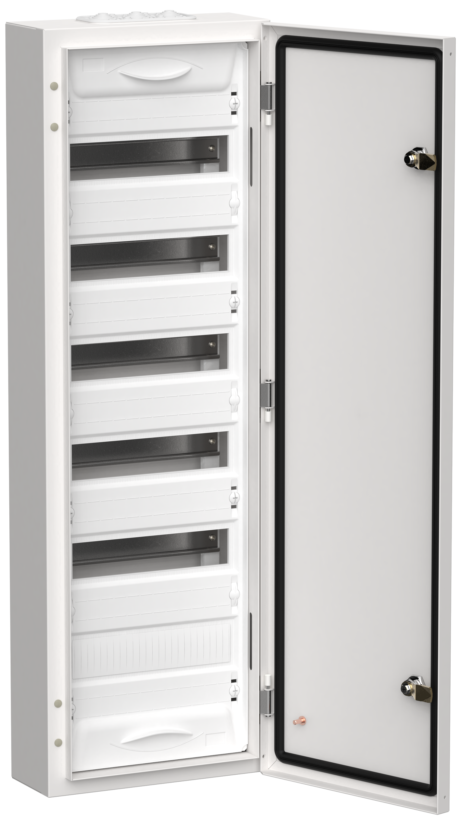 TITAN 5 Корпус металлический ЩРн-72 (1х72) 960х310х140мм IP54 белый (одна дверь) IEK TI5-50-N-072-54