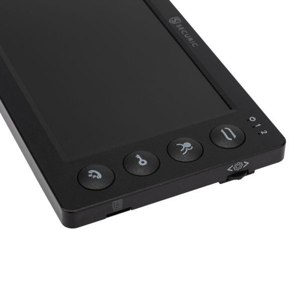 Цветной монитор  видеодомофона 7" формата AHD(1080P), с детектором движения, функцией фото- и видеозаписи. Цвет черный (модель AC-435) - Фото 4