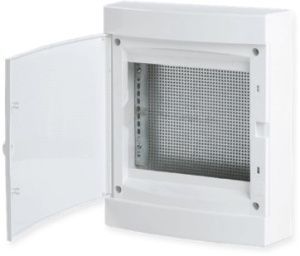 Щит слаботочный навесной "Unix" прозрачная дверь 2 габарит 361x287x112 IP40 ux-2m-n