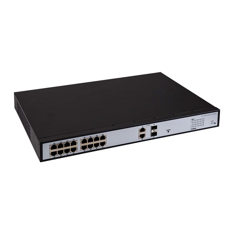 Коммутатор PoE 16+2 COMBO, 15,4 Вт на порт, с грозозащитой
