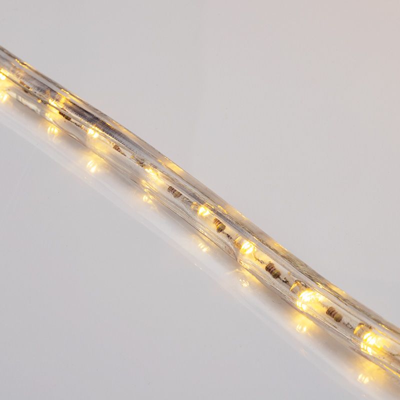 Дюралайт LED двухжильный 230В 13мм 24LED/м ТЕПЛЫЙ БЕЛЫЙ эффект мерцания модуль 2м Эконом - Фото 4