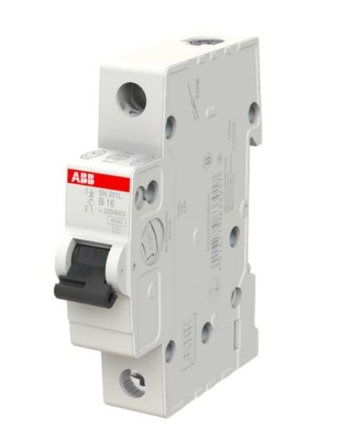 Автоматический выключатель SH201-C10, 1P, 10А, хар-ка C, 6kA 2CDS211001R0104