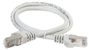 ITK Коммутационный шнур (патч-корд) кат.6A S/FTP LSZH 1м серый