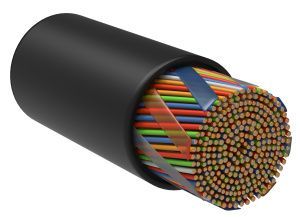 ITK Витая пара U/UTP кат.5E 25х2х24AWG solid LDPE черный (305м) LC3-C5E25-139