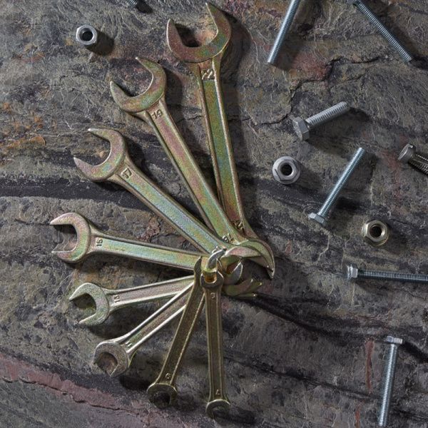 Набор ключей рожковых (6х7-20х22мм), 8 шт, желтый цинк REXANT - Фото 3