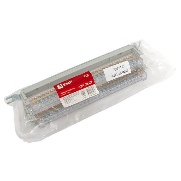 Шина в корпусе 63А (2x27) EKF - Фото 7