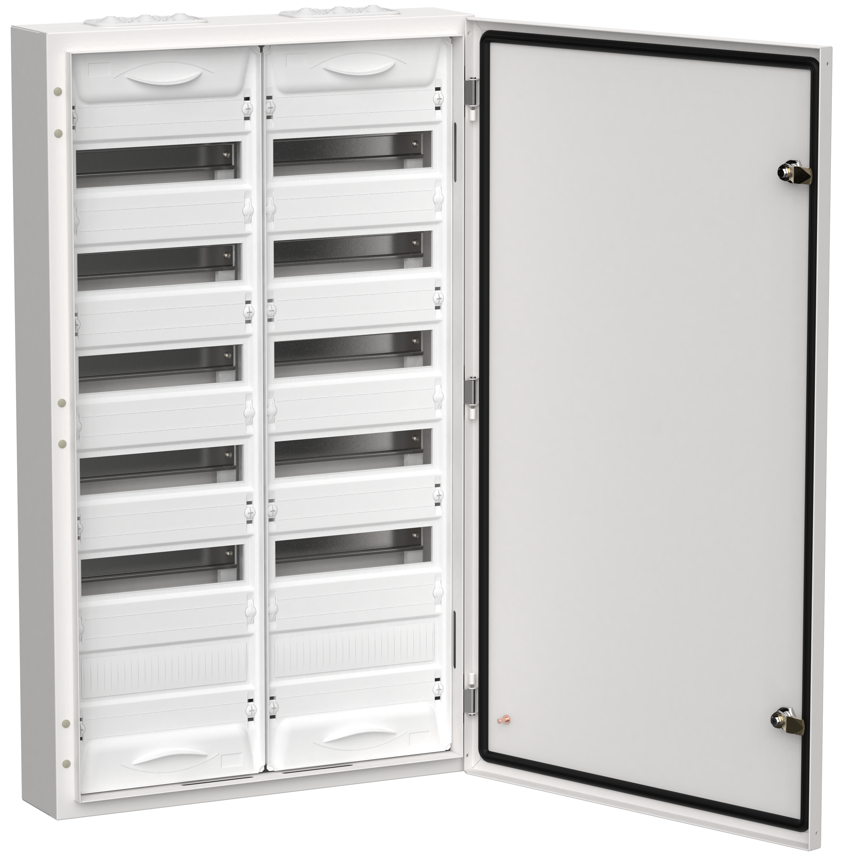 TITAN 5 Корпус металлический ЩРн-144 (2х72) 960х570х140мм IP54 белый (одна дверь) IEK TI5-50-N-2X072-54