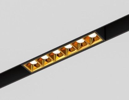 Slim Magnetic Трековый светильник 6W 4000K Artas (чёрный/золото) 85101/01 Elektrostandard
