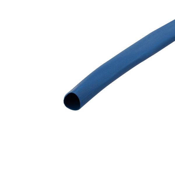 Трубка термоусаживаемая ТУТ нг 6,0/3,0мм, синяя, ролик 2,44м REXANT